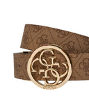 Guess Γυναικεία Ζώνη  Διπλής Όψης Noelle BW9166P4235-Latte Logo