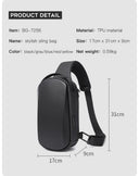 Τσαντάκι ώμου χιαστί crossbody Bange 7256 μαύρο