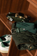 La Boucle Ανδρική Ζώνη Πλεκτή Bocconi B10-100285 Hunter Green