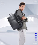 Δερμάτινο Σακίδιο πλάτης 24L Laptop 15,6” Bopai 61-121561 μαύρο