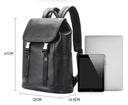 Δερμάτινο Σακίδιο πλάτης 24L 15,6” Bopai 61-123391 μαύρο