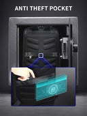 Δερμάτινο Σακίδιο πλάτης 24L Laptop 15,6” Bopai 61-70111 μαύρο