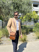 Δερμάτινο τσαντάκι ώμου Bull Captain DJB 040 καφέ