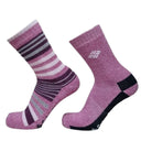 Columbia  Γυναικείες Κάλτσες 2 Pack Columbia Moisture Control Stripe C1408W-Pink-Pink