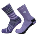 Columbia  Γυναικείες Κάλτσες 2 Pack Columbia Moisture Control Stripe C1408W-Purple-Purple