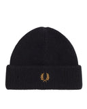 Fred Perry Αντρικός σκούφος Classic Wool Beanie C3306-102 Μαύρο