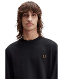 Fred Perry Ανδρικό Φούτερ Crew Neck Sweatshirt M7535-S77 Μαύρο