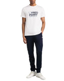 Fred Perry Ανδρική Μπλούζα Τ-Shirt Original Graphic M2406-129 Λευκό