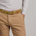 La Boucle Ανδρική Ζώνη Πλεκτή Capri  B10-100240 Willow Green