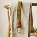 La Boucle Ανδρική Ζώνη Πλεκτή Capri  B10-100240 Willow Green