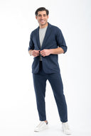 Ανδρικό Πουκάμισο Overshirt Vittorio 300-23-SANTO Blue