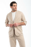 Ανδρικό Πουκάμισο Overshirt Vittorio 300-23-SANTO Beige