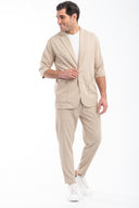 Ανδρικό Πουκάμισο Overshirt Vittorio 300-23-SANTO Beige