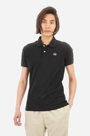 La Martina Ανδρική Polo Μπλούζα CCMP12PK201-09999 Μαύρο