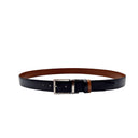 Guy Laroche Ανδρική Δερμάτινη Ζώνη Διπλής Όψης Leather Belt GL F1357 Μαύρο-Ταμπά