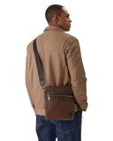 Guess Ανδρική Τσάντα Ώμου Berlin Crossbody HMBENPP6123-COF Καφέ