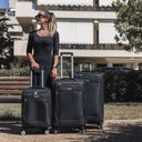 SUPER ΠΡΟΣΦΟΡΑ Βαλίτσες trolley 3300 (σετ 3 τεμαχίων) Cardinal 55x23x37 cm + 66x25x40 cm + 75x30x46 cm μαύρη