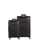 Βαλίτσα trolley Cardinal 3700 μικρή μεσαία 55x23x37 cm + 66x25x40 cm μαύρη