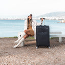 Βαλίτσα trolley Cardinal 3700 μεγάλη 77x30x46 cm μαύρη