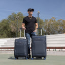 Βαλίτσα trolley Spectra Cardinal 5000 μεσαία μεγάλη 66x25x40 cm +75x30x46 cm σκούρο μπλέ
