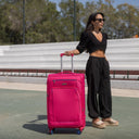 Βαλίτσα trolley Spectra Cardinal 5000 μεγάλη 75x30x46 cm ροζ