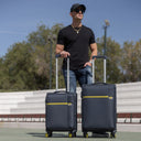 Βαλίτσα trolley Oblivion Cardinal 5100 μικρή μεσαία 55x23x37 cm + 66x25x40 cm σκούρο μπλέ