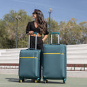 Βαλίτσα trolley Oblivion Cardinal 5100 μεσαία μεγάλη 66x25x40 cm +75x30x46 cm πετρόλ