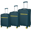 Βαλίτσες trolley (σετ 3 τεμαχίων) Cardina 5100 Oblivion 55x23x37 cm + 66x25x40 cm + 75x30x46 cm πετρόλ