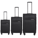 Σετ Βαλίτσες Cardinal 5200 Ταξιδιού 3 Τεμαχίων 55x35x19,5 cm + 68X22,5X41 cm + 78x25x46 cm μαύρο