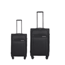 Σετ Βαλίτσες Cardinal 5200 Καμπίνας & Μεσαία 55x35x19,5 cm + 68X22,5X41 cm μαύρο