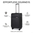 Σετ Βαλίτσες Cardinal 5200 Μεσαία & Μεγάλη 68X22,5X41 cm + 78x25x46 cm μαύρο