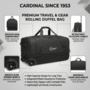 Τροχοτσάντα Ταξιδιού Cardinal 55cm 48L 8506 μαύρο