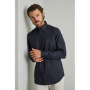 Navy & Green Ανδρικό Πουκάμισο Μακρυμάνικο 24NG.SD61/1B.8 Classic Dk Blue Μπλε