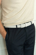 La Boucle Ανδρική Ζώνη Πλεκτή Chamonix  B10-100905  White