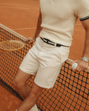 La Boucle Ανδρική Ζώνη Πλεκτή Bristol C20-010920 Dark Blue-White