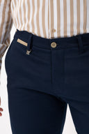 Vittorio  Ανδρικό Παντελόνι Chinos 500-24-COMO Blue Μπλε