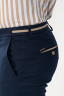 Vittorio  Ανδρικό Παντελόνι Chinos 500-24-COMO Blue Μπλε