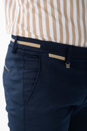 Vittorio  Ανδρικό Παντελόνι Chinos 500-24-COMO Blue Μπλε