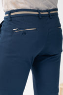 Vittorio  Ανδρικό Παντελόνι Chinos 500-24-COMO Navy Ραφ