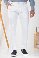 Vittorio  Ανδρικό Παντελόνι Chinos 500-24-COMO White Λευκό