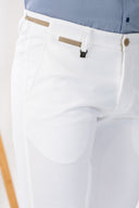 Vittorio  Ανδρικό Παντελόνι Chinos 500-24-COMO White Λευκό
