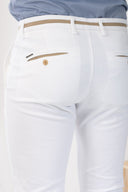 Vittorio  Ανδρικό Παντελόνι Chinos 500-24-COMO White Λευκό