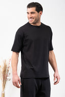 Vittorio Ανδρική Μπλούζα Overshirt Vittorio 300-24-FEVER Black