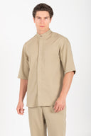 Vittorio Ανδρικό Πουκάμισο Overshirt Vittorio 300-25-MIRO Olive Μπεζ