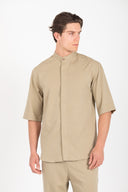 Vittorio Ανδρικό Πουκάμισο Overshirt Vittorio 300-25-MIRO Olive Μπεζ