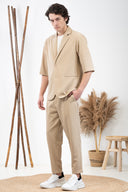 Vittorio Πουκάμισο Overshirt  300-24-DAMIANNO Stone