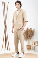 Vittorio Πουκάμισο Overshirt  300-24-DAMIANNO Stone