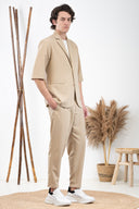 Vittorio Πουκάμισο Overshirt  300-24-DAMIANNO Stone