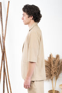 Vittorio Πουκάμισο Overshirt  300-24-DAMIANNO Stone