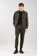 Vittorio Ανδρικό Πουκάμισο Overshirt 300-2425-Merrato Olive Πράσινο